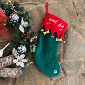 Holiday Decor Christmas Stocking for your furry dog
